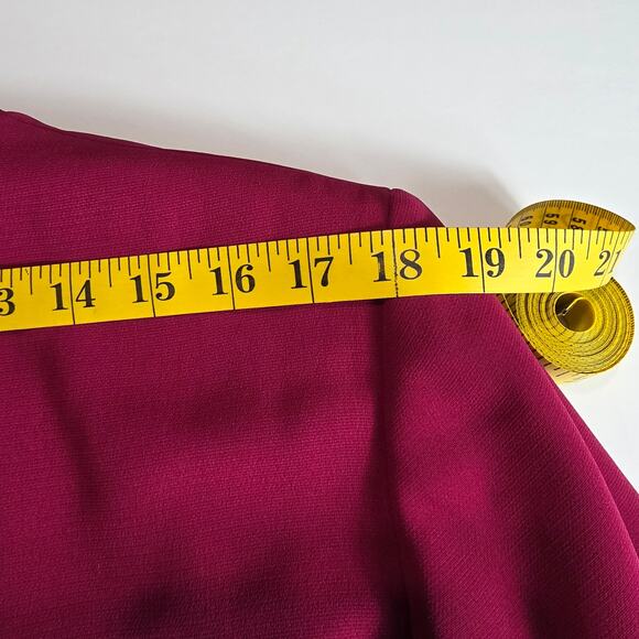 Jones Studio Blazer Women 18W Pink Fuchsia 3 Button Lined Career Jacket Preppy - Picture 11 of 12